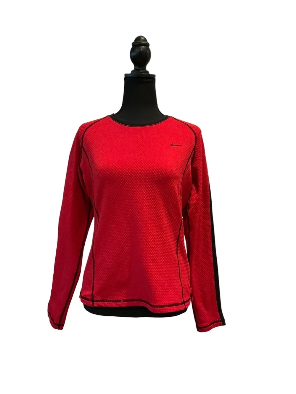 Nike Sphere Red Long Sleeve Athletic Shirt Medium